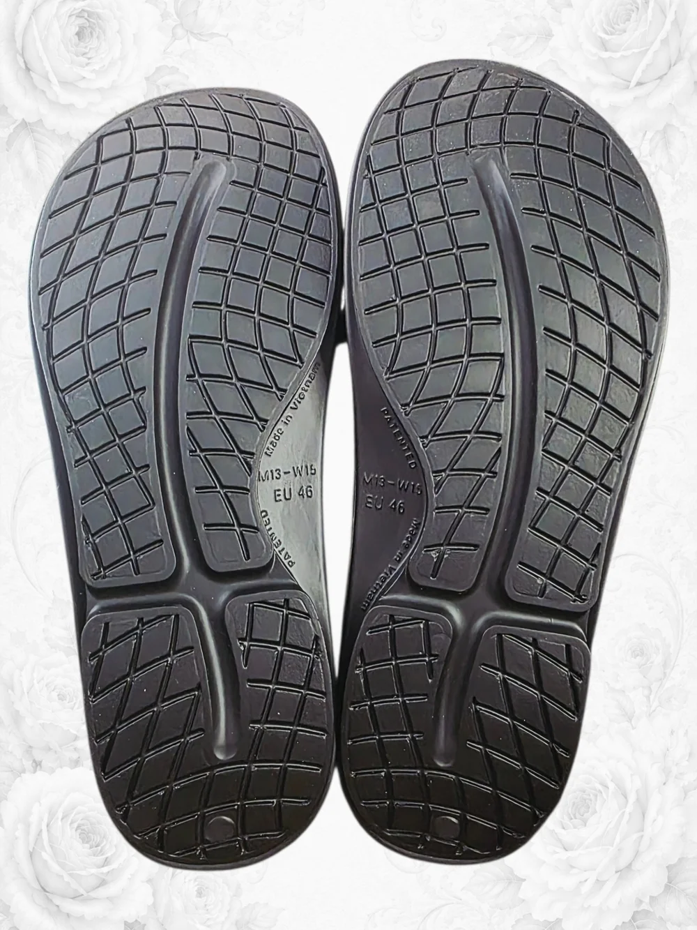 OOFOS OOriginal Recovery Flip Flops Black Unisex M13 W15 NWT XXL Size Men Women